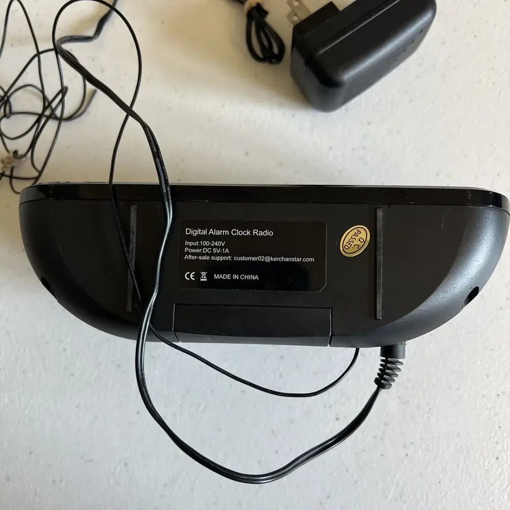 Anjank Digital Radio Alarm Clock With Big Number Display Never Used New
